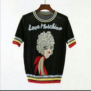 Love Moschino Knitted Stripe Shirt